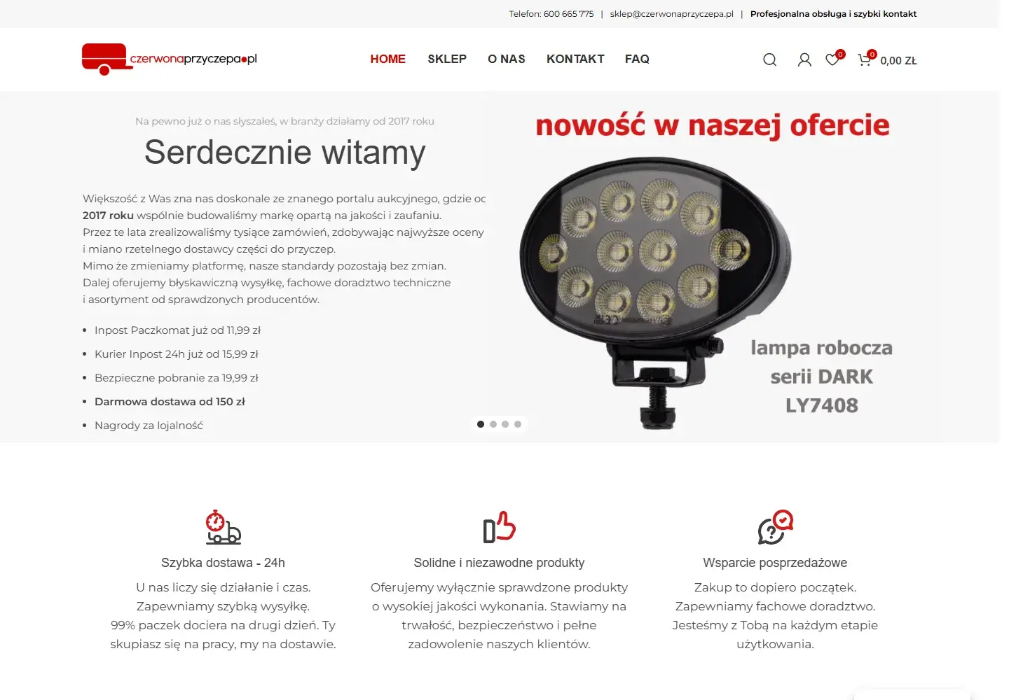 Pierwszy widok - Czerwona Przyczepa